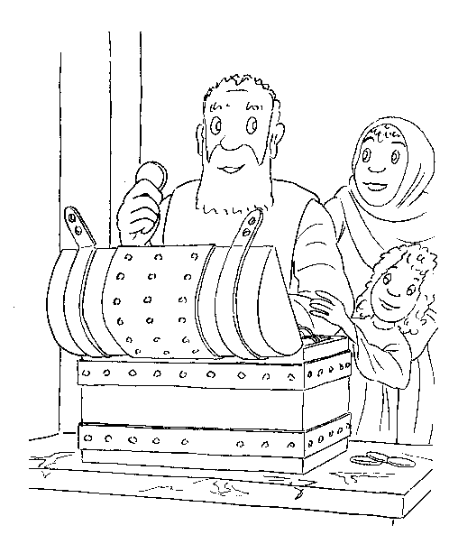 Plansa de colorat cu Biblia Ilustrata 63